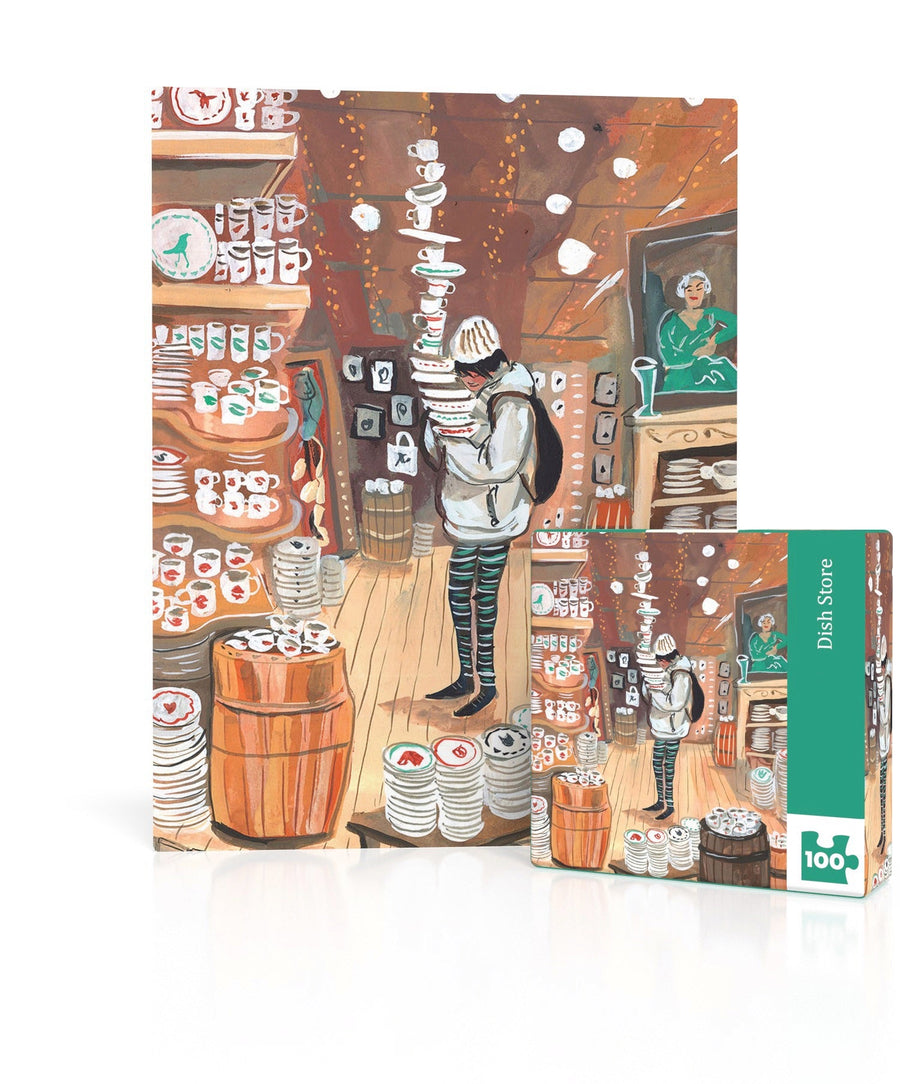 Dish Store Mini puzzle box and illustrated design