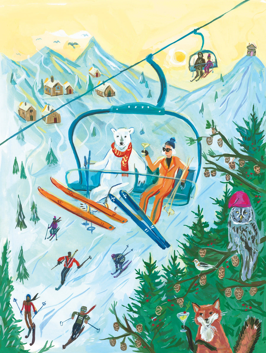 Illustrated Last Chair Chill puzzle design