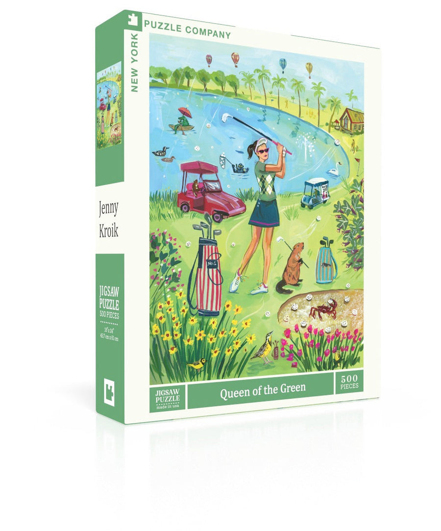 Queen of the Green puzzle box and illustrated design