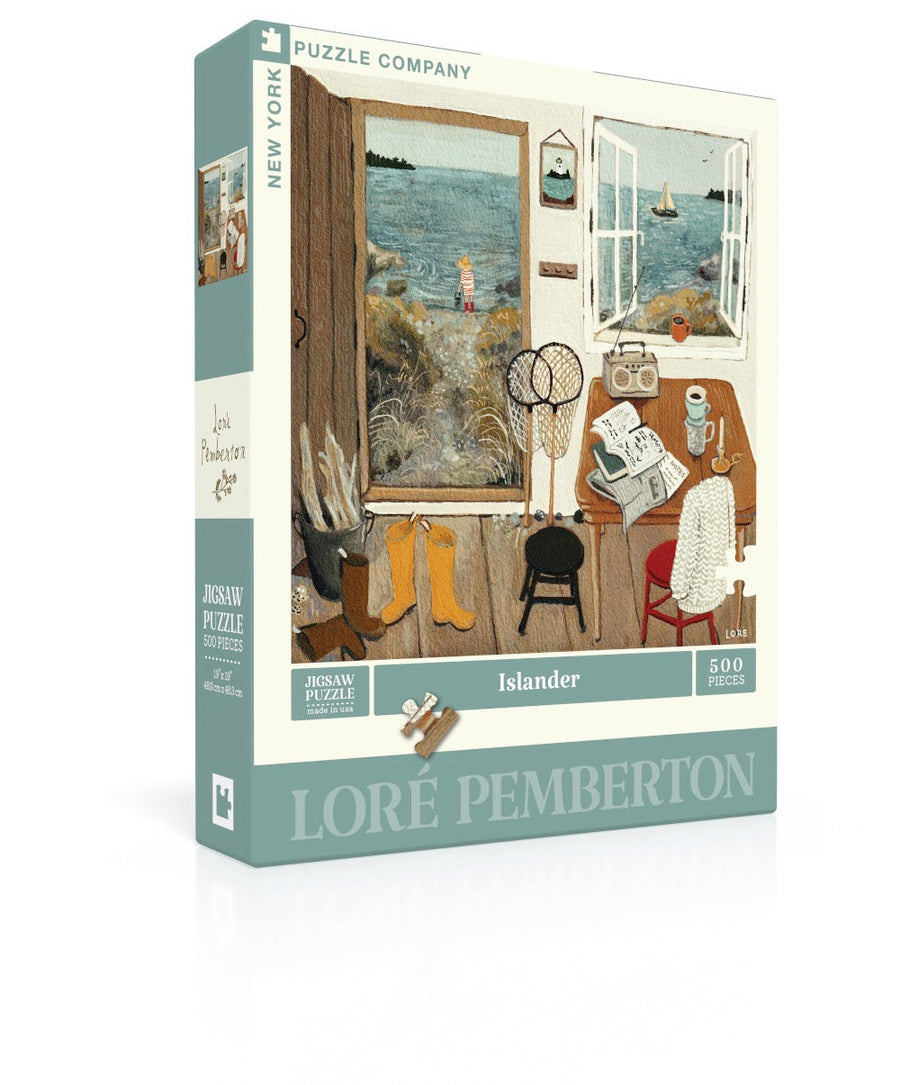 Islander puzzle box and illustrated design