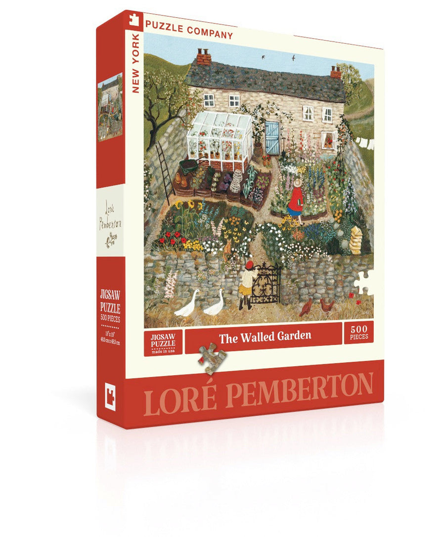 The Walled Garden puzzle box and illustrated design