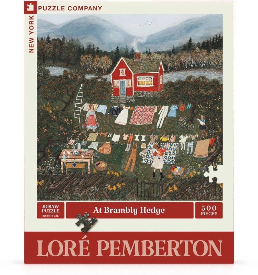 Packaging showing At Brambly Hedge puzzle artwork