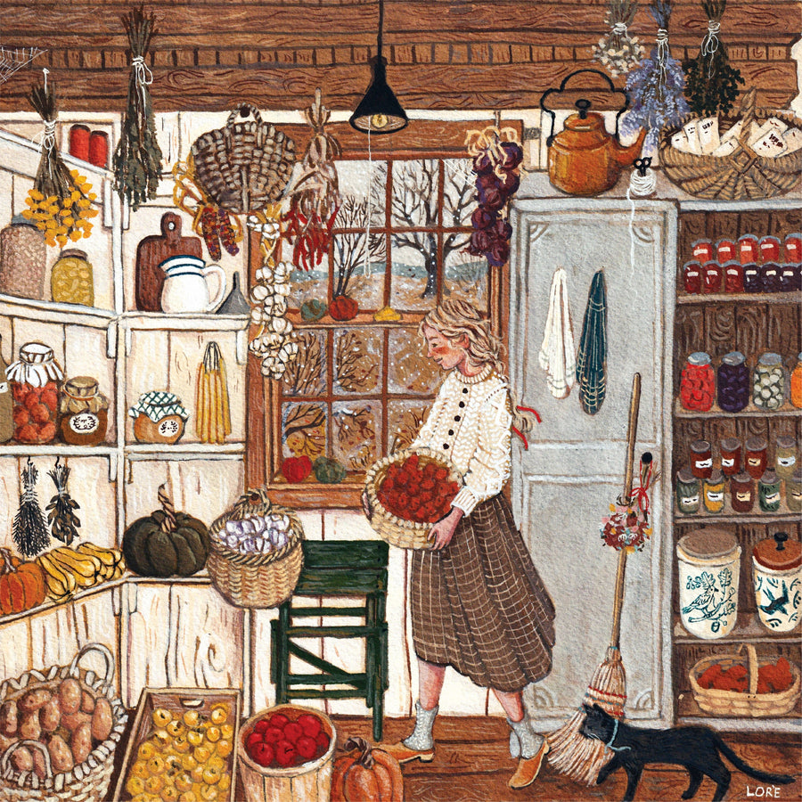 Illustrated Winter Stores puzzle design