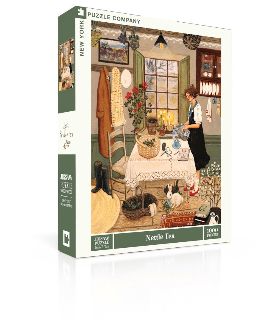 Nettle Tea puzzle box and illustrated design