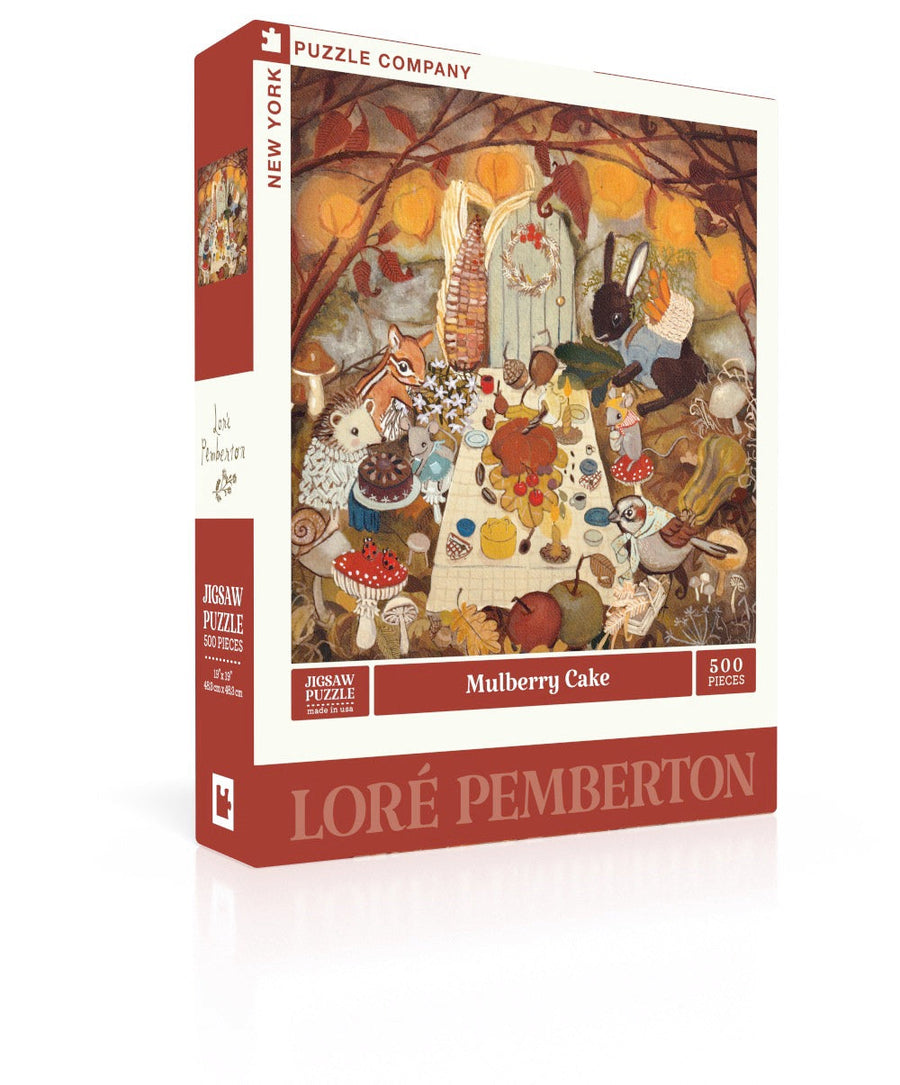 Mulberry Cake puzzle box and illustrated design