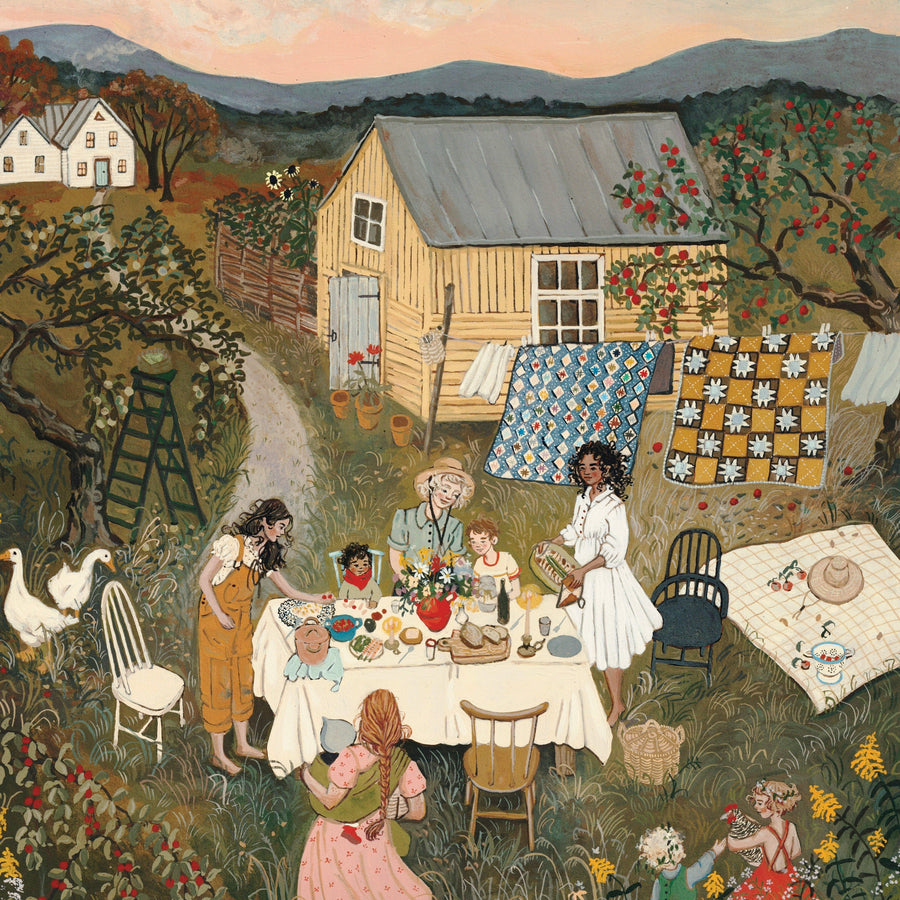 Illustrated September Harvest Mini puzzle design