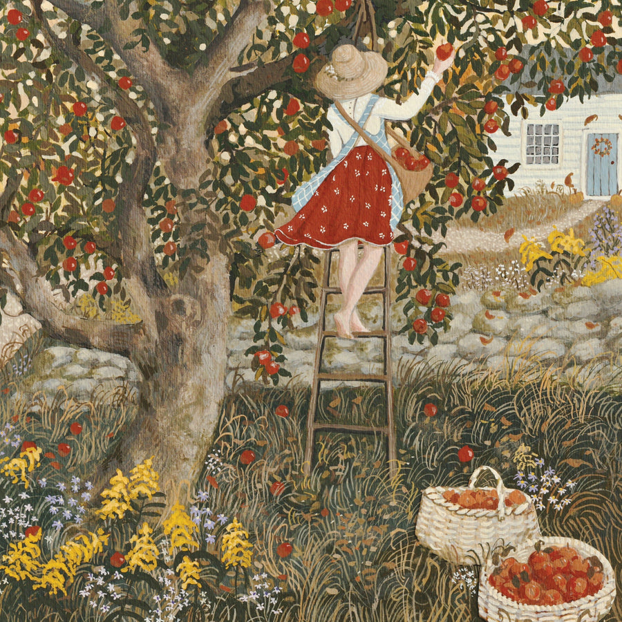 Illustrated Oldest in the Orchard Mini puzzle design