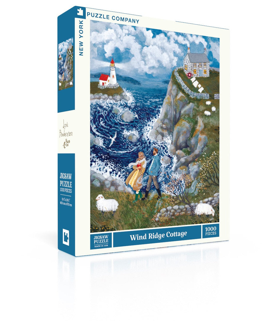 Wind Ridge Cottage puzzle box and illustrated design