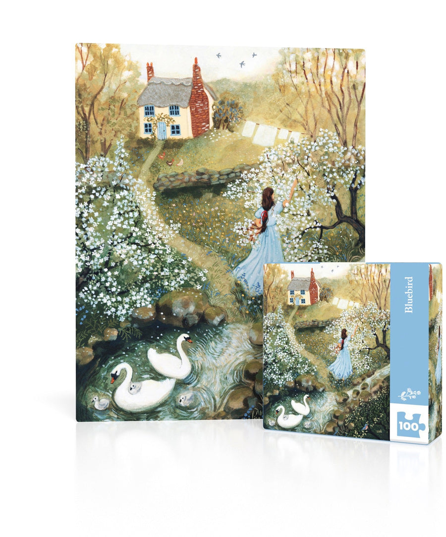 Bluebird Mini puzzle box and illustrated design