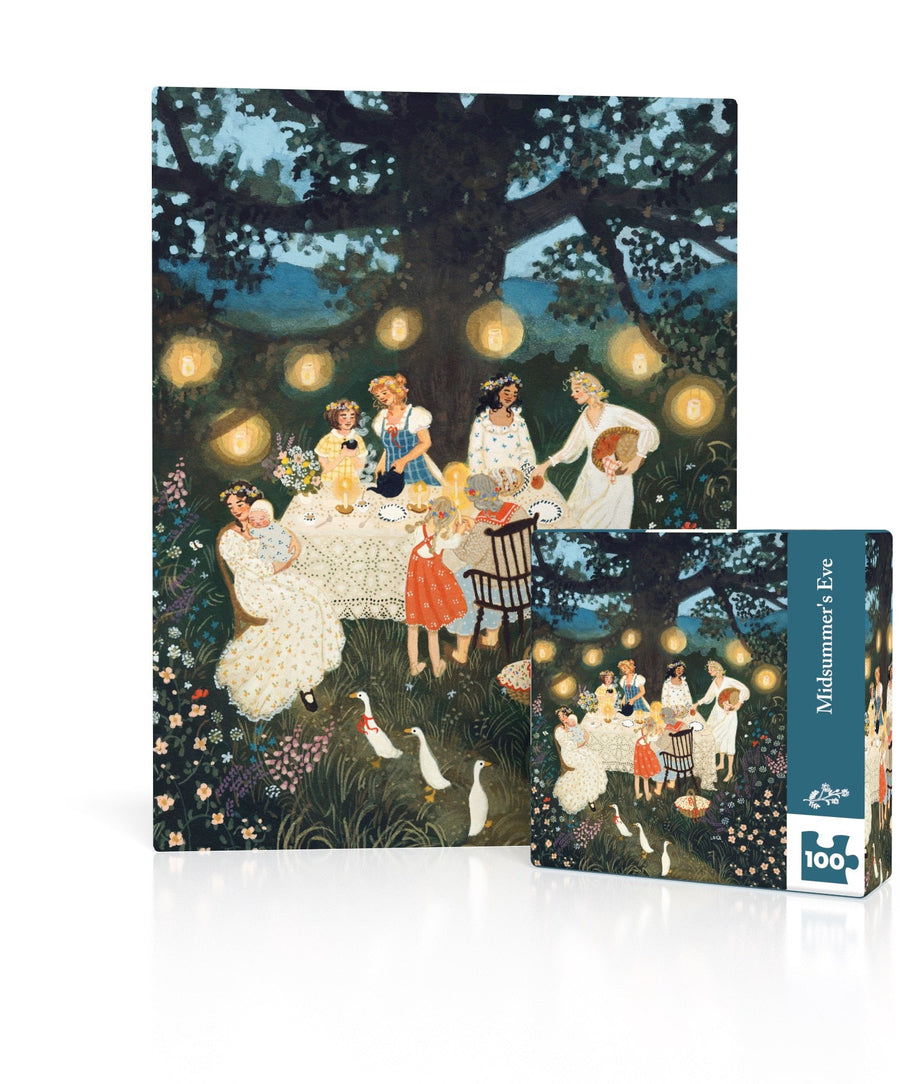 Midsummer's Eve Mini puzzle box and illustrated design