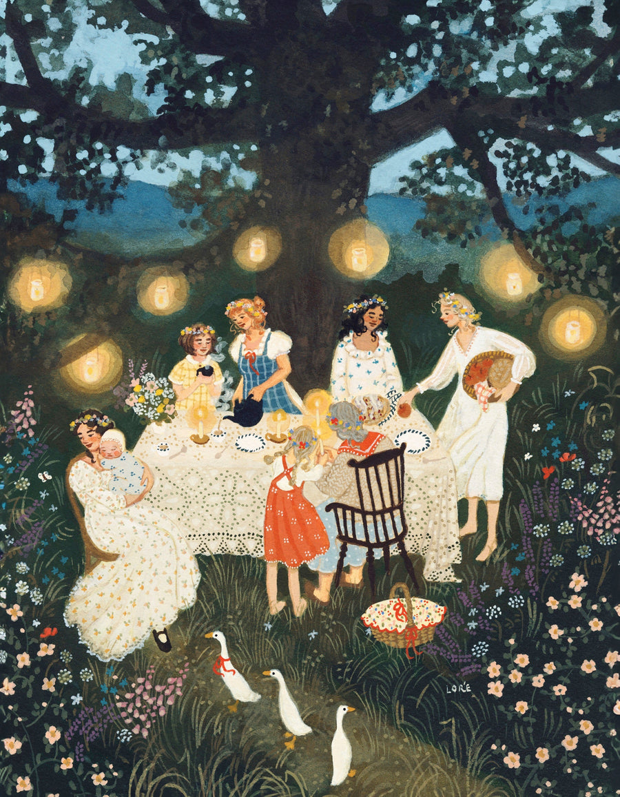 Illustrated Midsummer's Eve Mini puzzle design