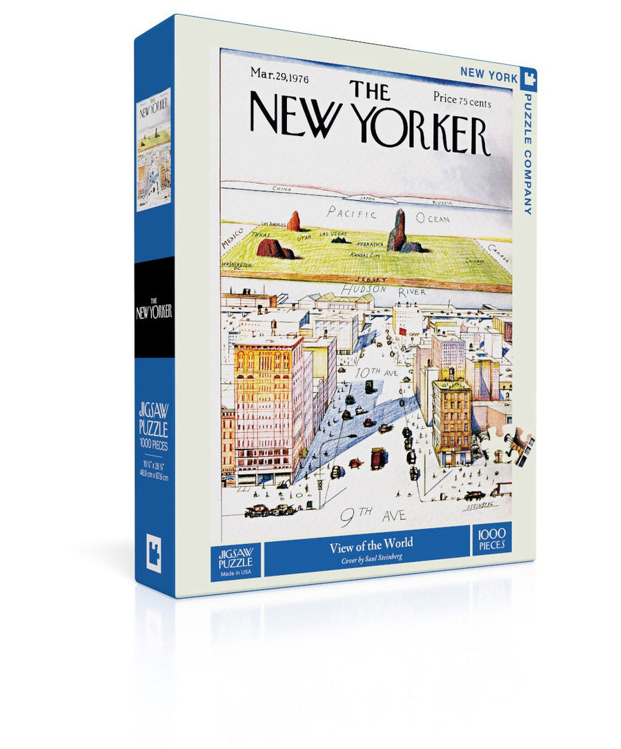 View of the World puzzle box and illustrated design