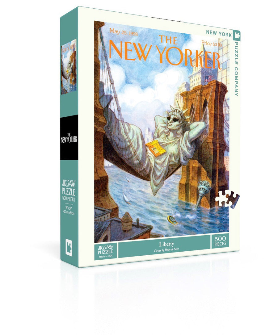 Liberty puzzle box and illustrated design
