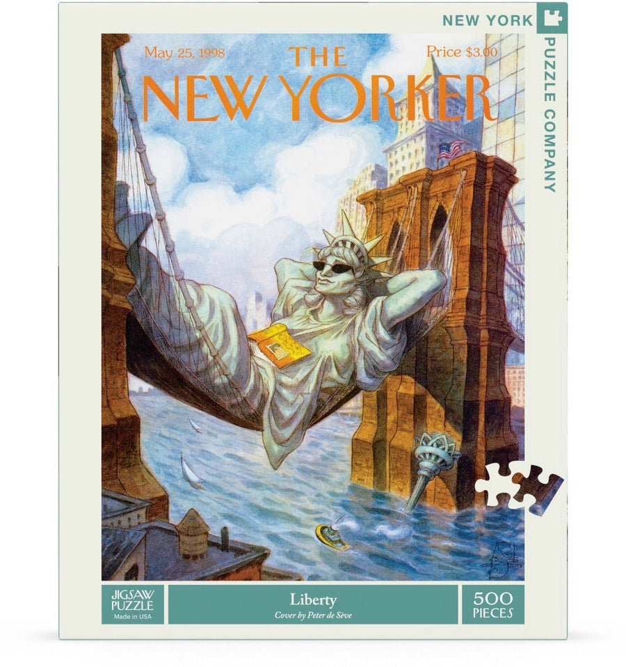 Packaging showing Liberty puzzle artwork
