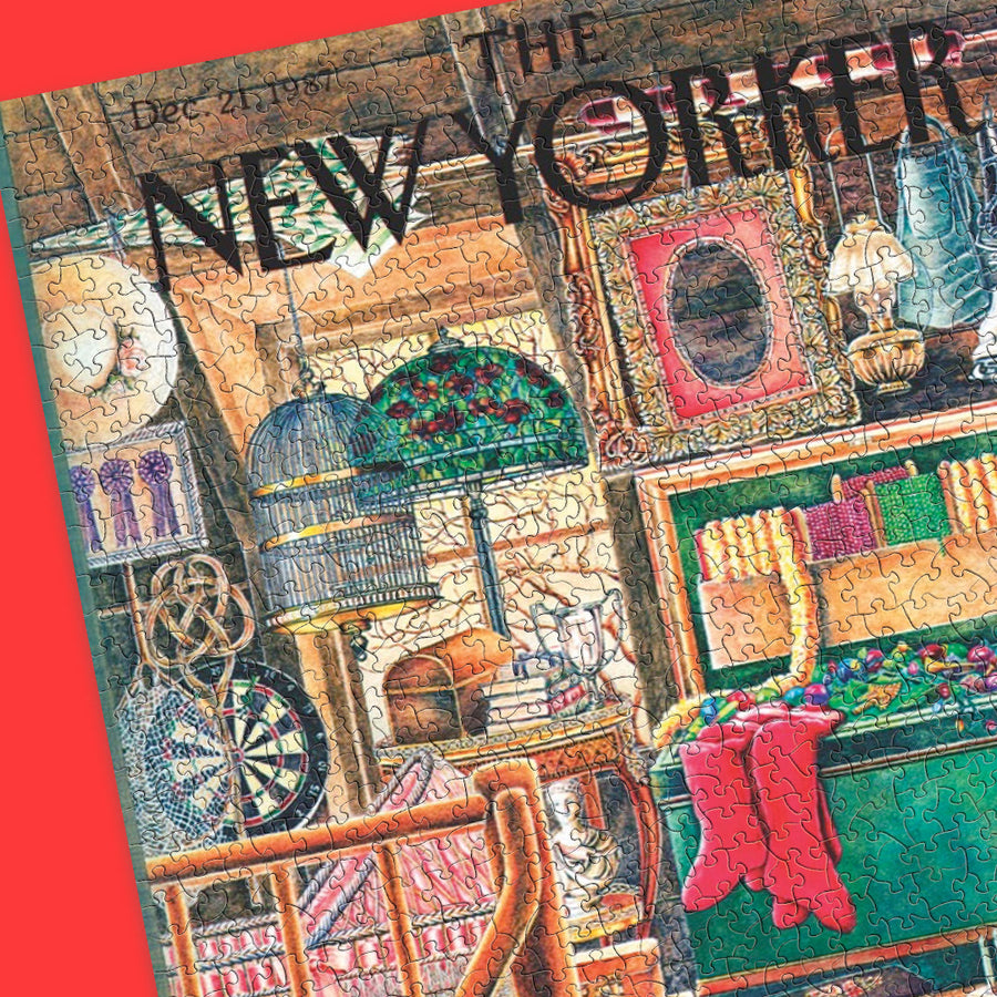 Christmas Attic puzzle packaging detail