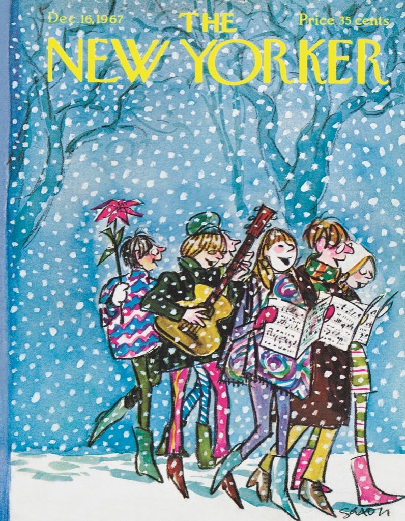 Illustrated Caroling Mini puzzle design