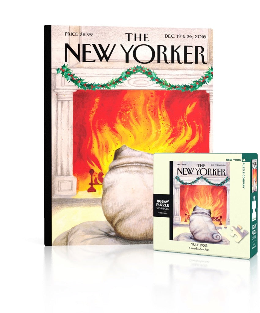 Yule Dog Mini puzzle box and illustrated design