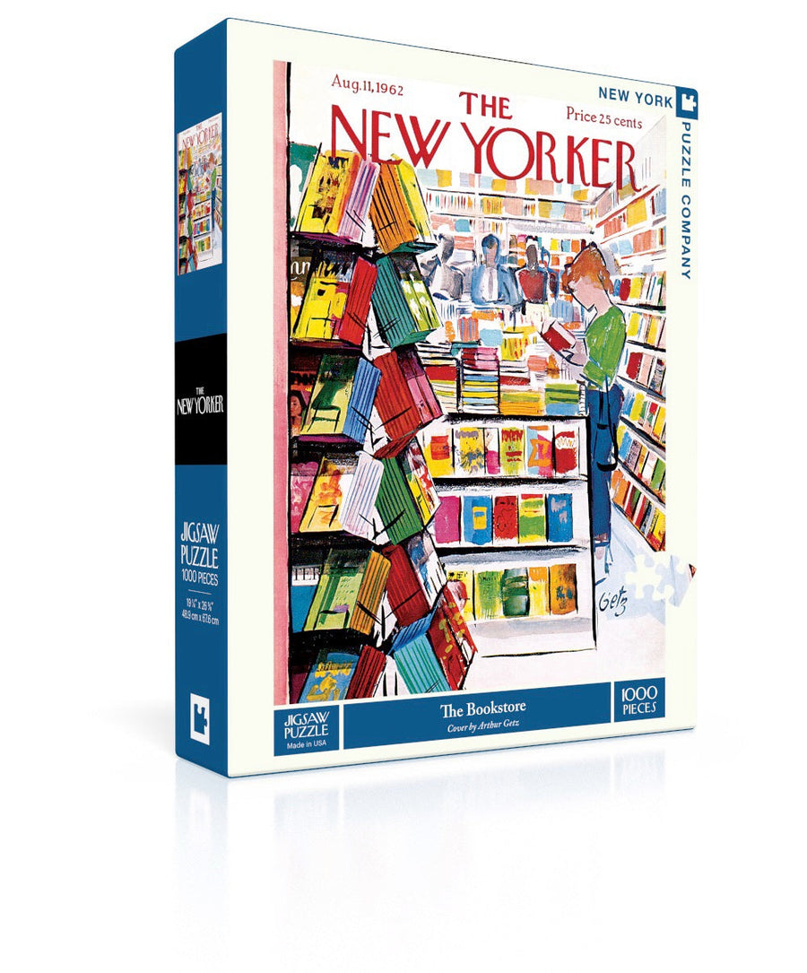 The Bookstore puzzle box and illustrated design