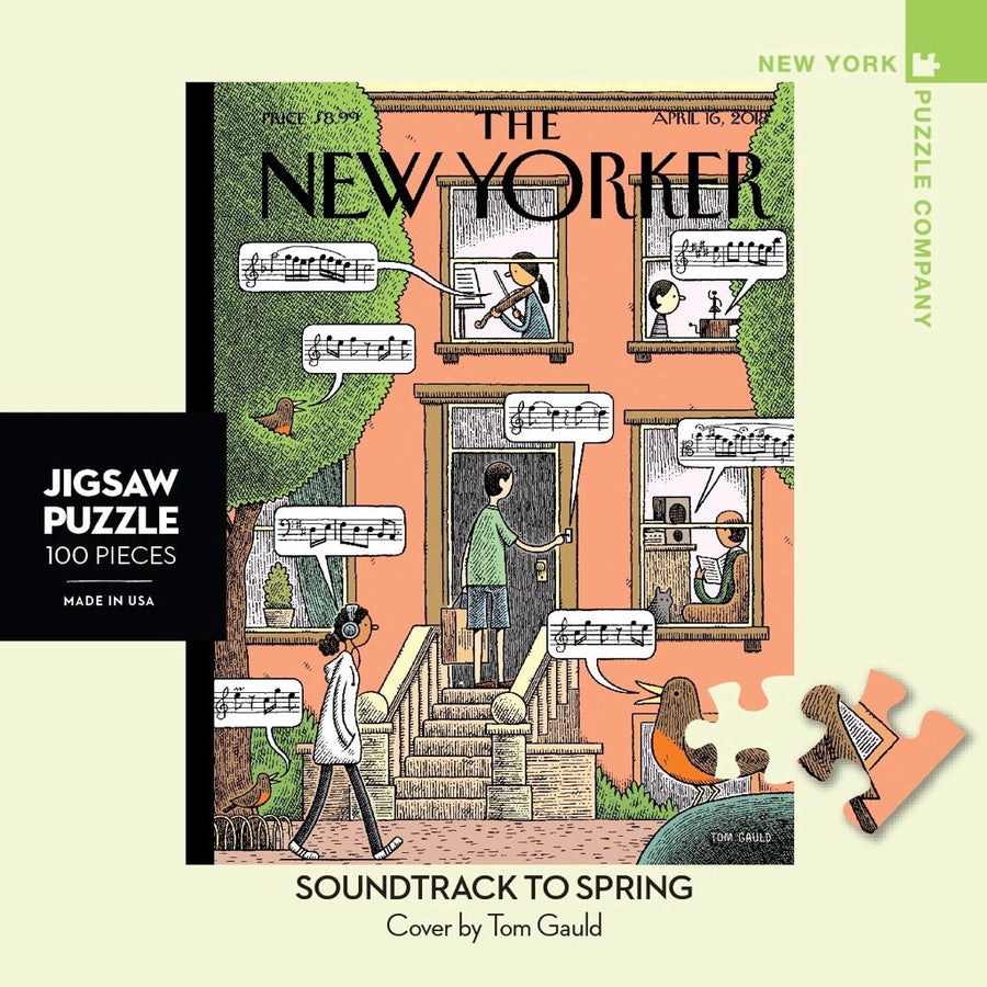 Packaging showing Soundtrack to Spring Mini puzzle artwork