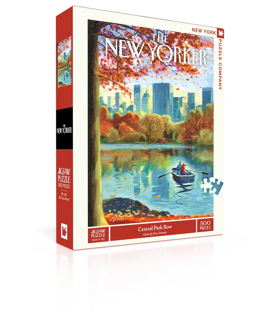 Central Park Row puzzle box and illustrated design