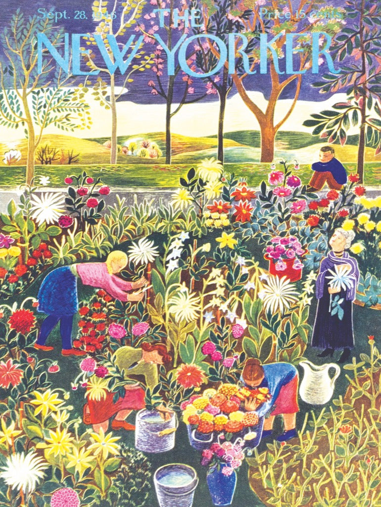 Illustrated Flower Garden puzzle design