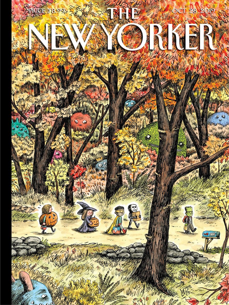 Leaf Peepers autumn puzzle illustration