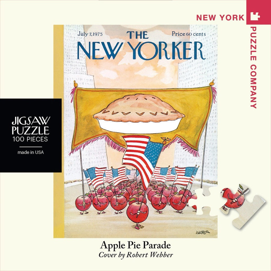 Packaging showing Apple Pie Parade Mini puzzle artwork