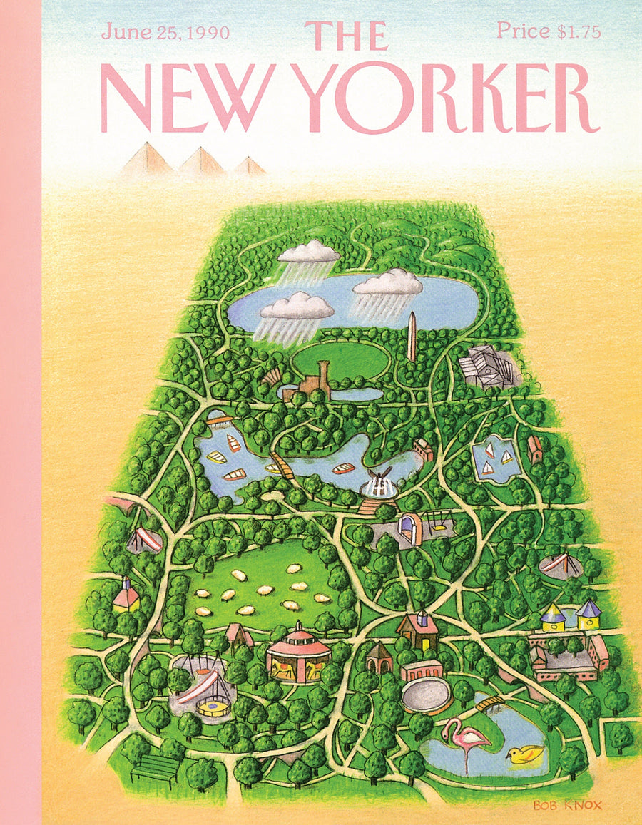 Illustrated Central Park Oasis Mini puzzle design