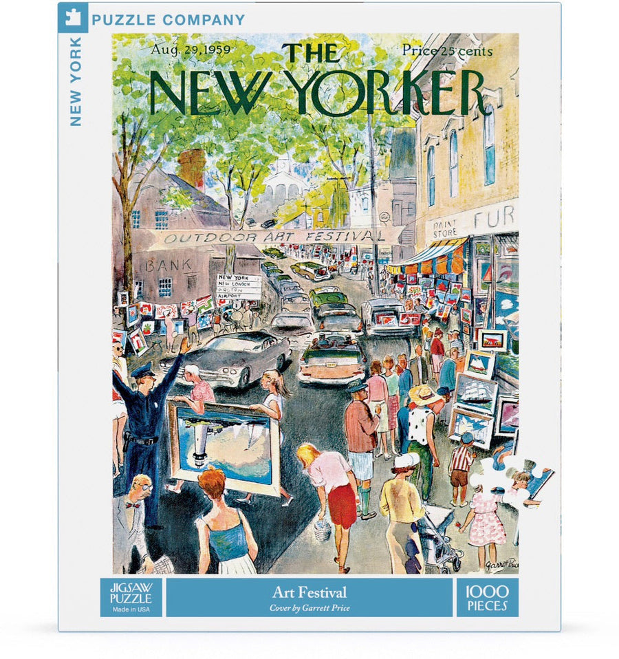 Packaging showing Art Festival puzzle artwork
