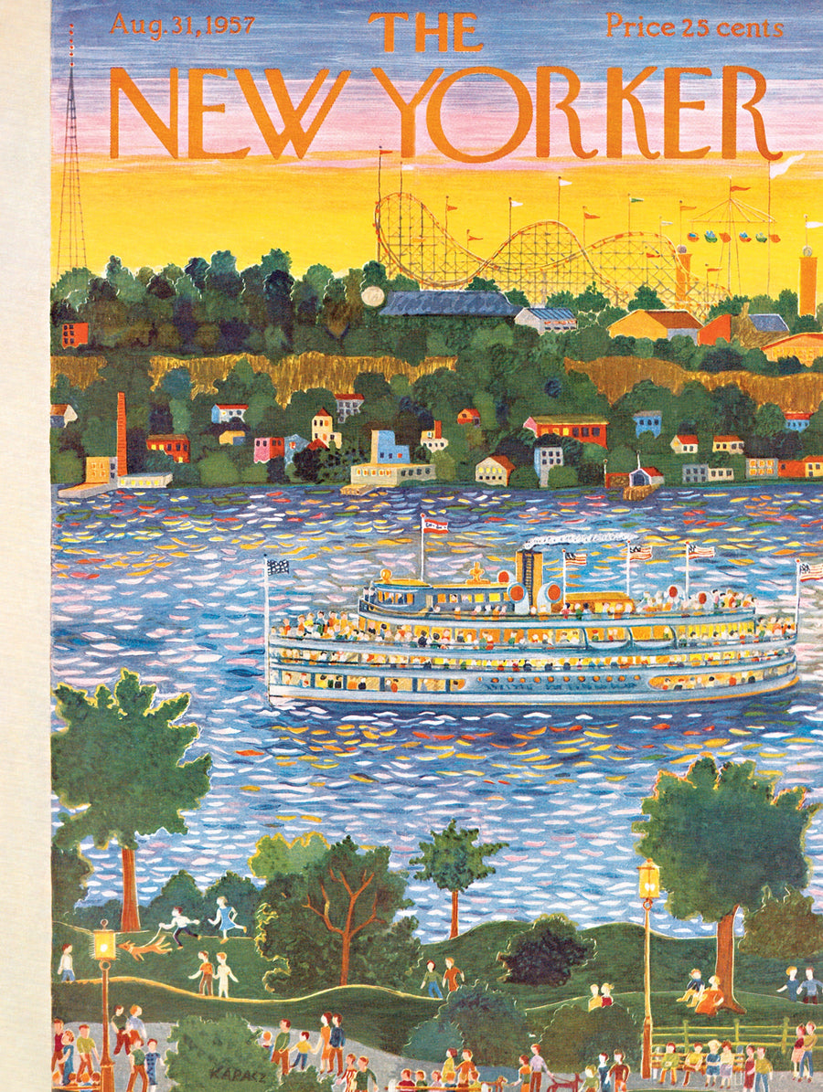 Illustrated Sunset Cruise puzzle design