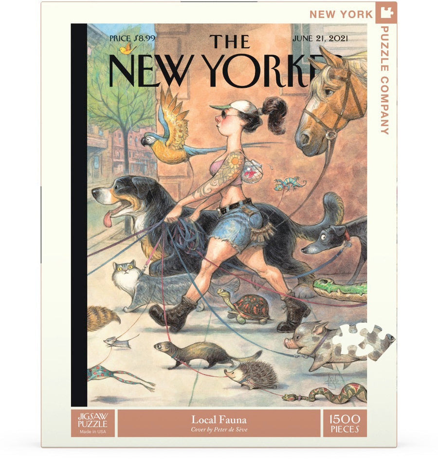 Packaging showing Local Fauna puzzle artwork