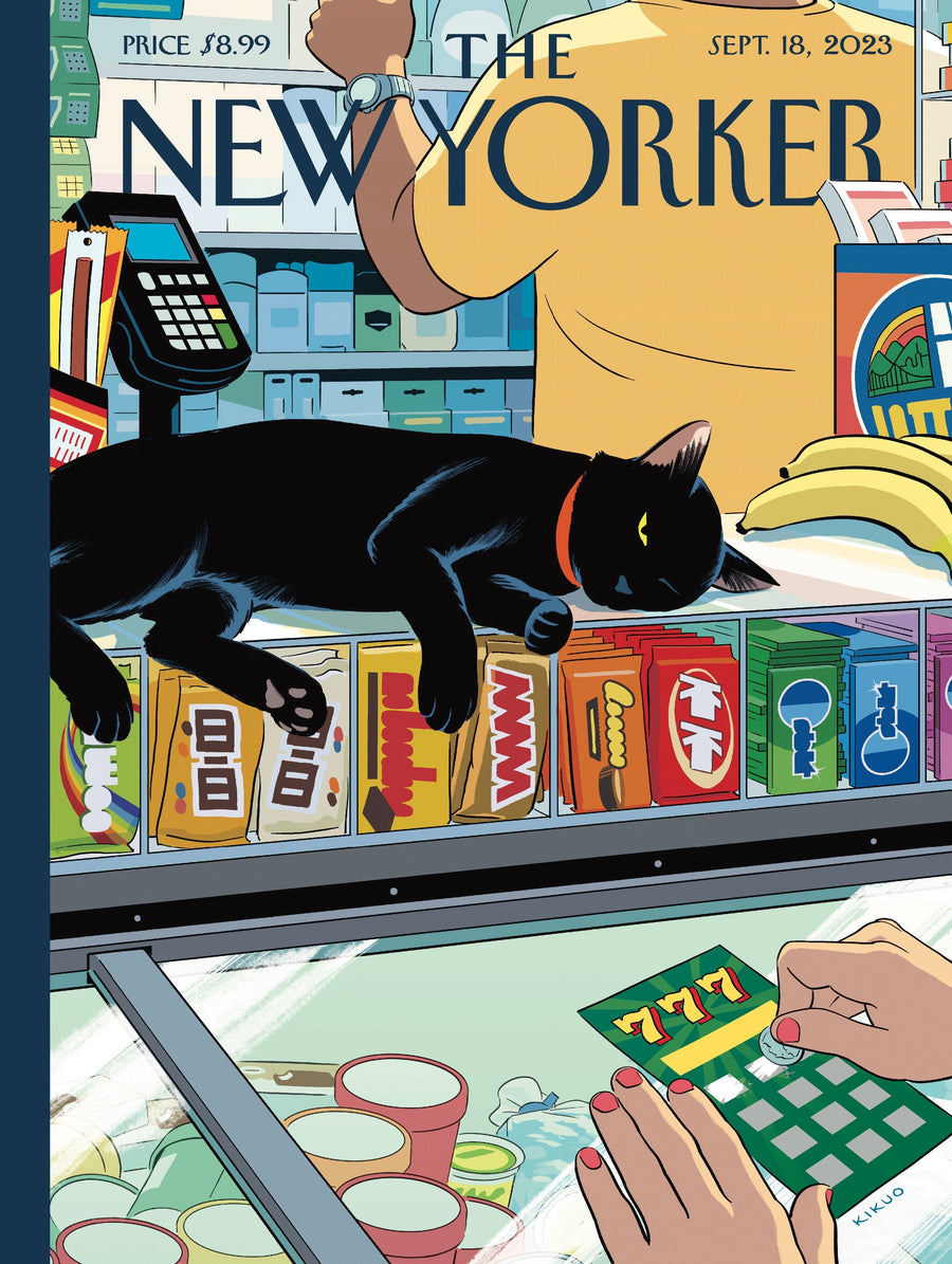 Illustrated Bodega Cat puzzle design