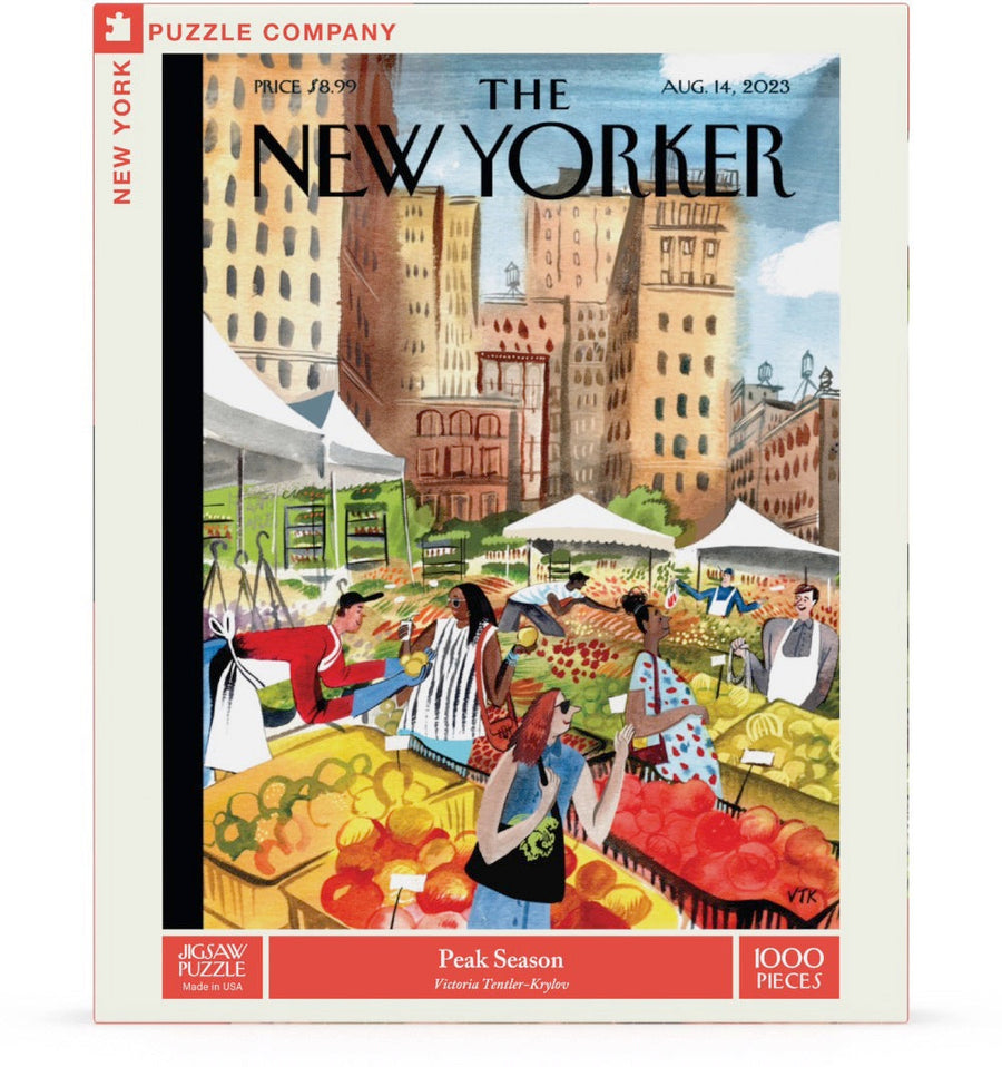 Packaging showing Peak  Season puzzle artwork