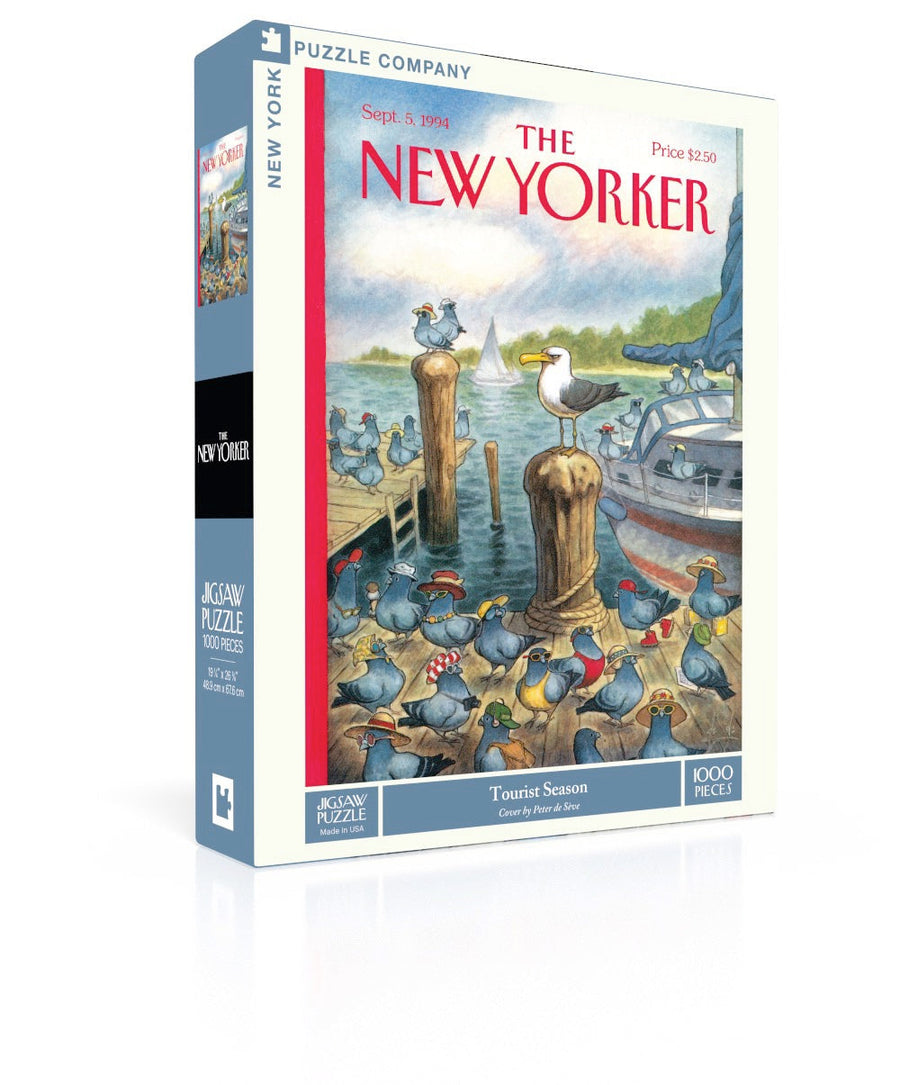 Tourist Season puzzle box and illustrated design