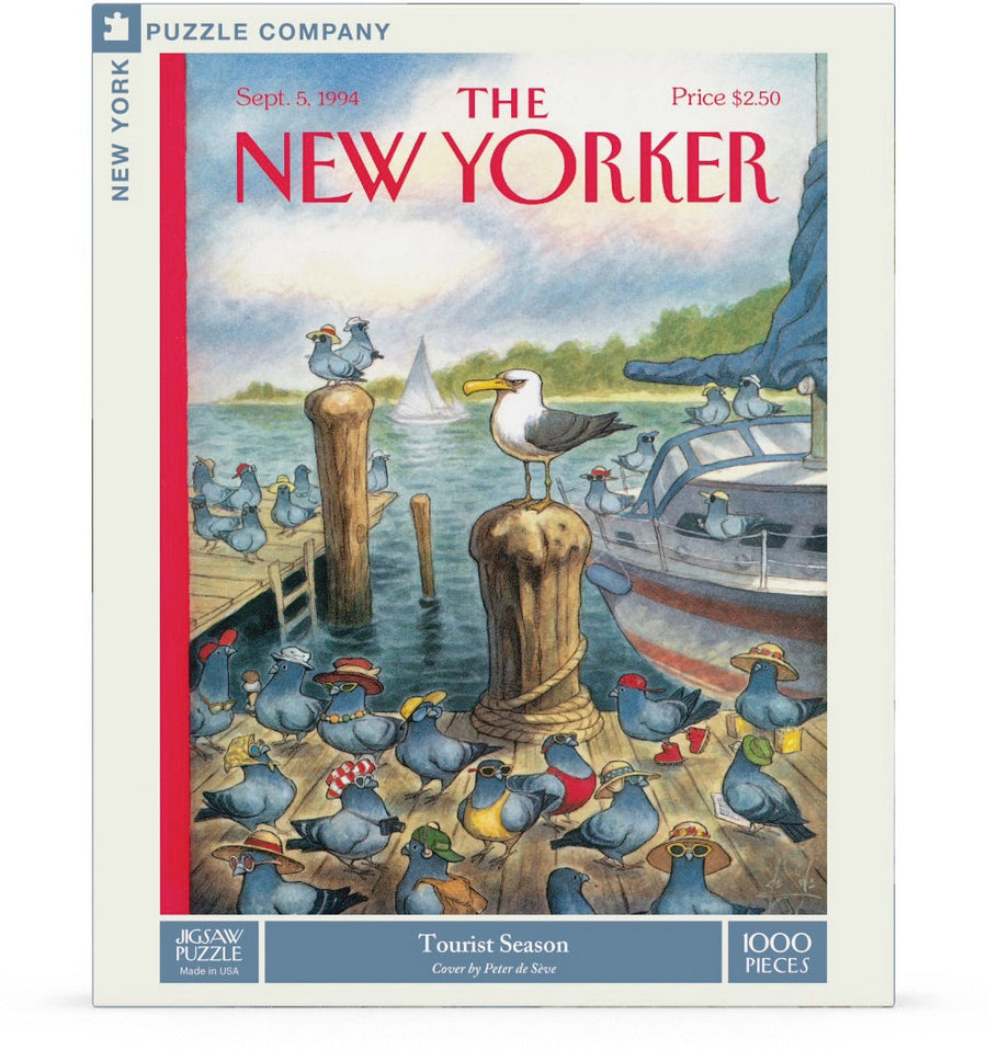 Packaging showing Tourist Season puzzle artwork