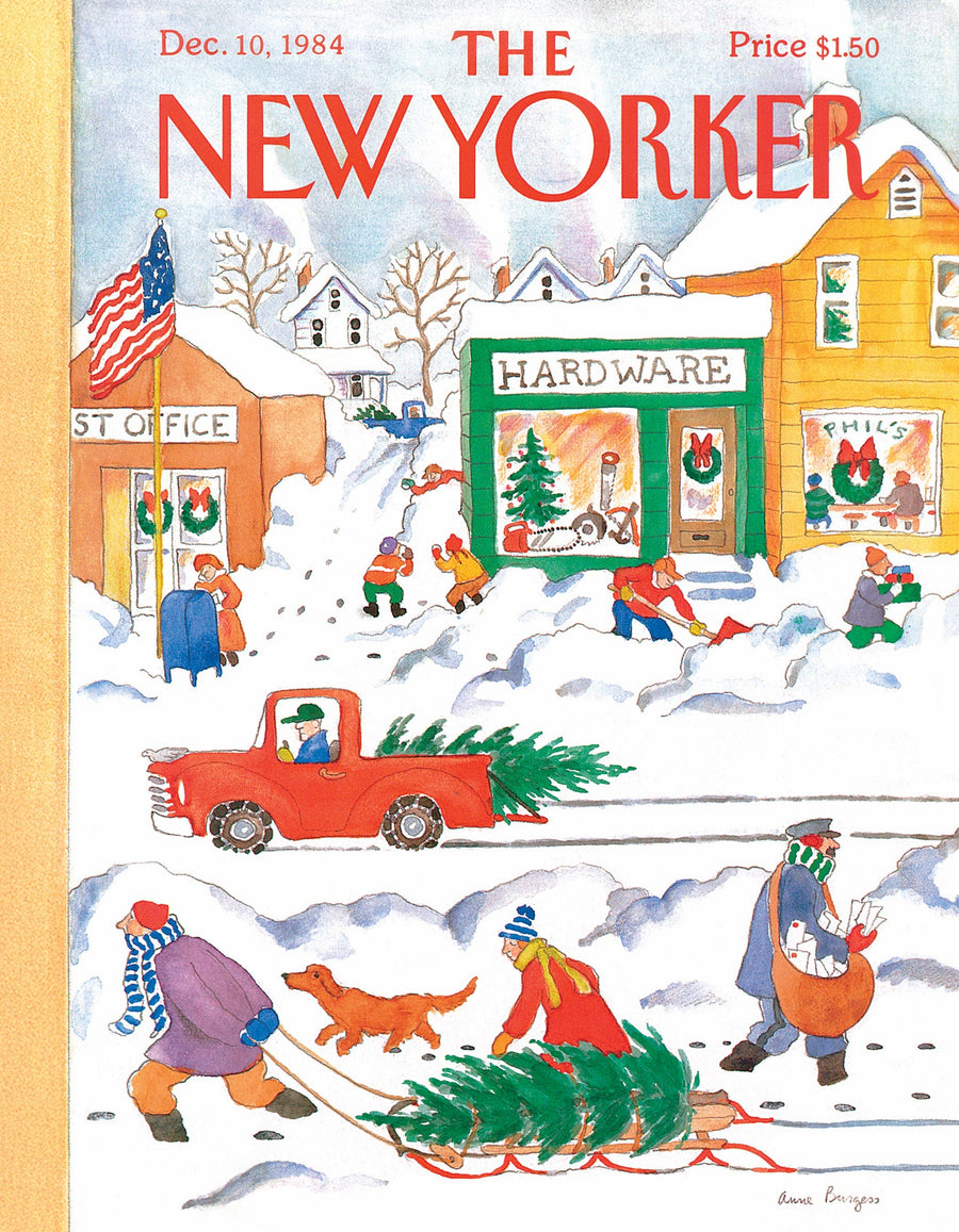 Illustrated Snow Day Mini puzzle design
