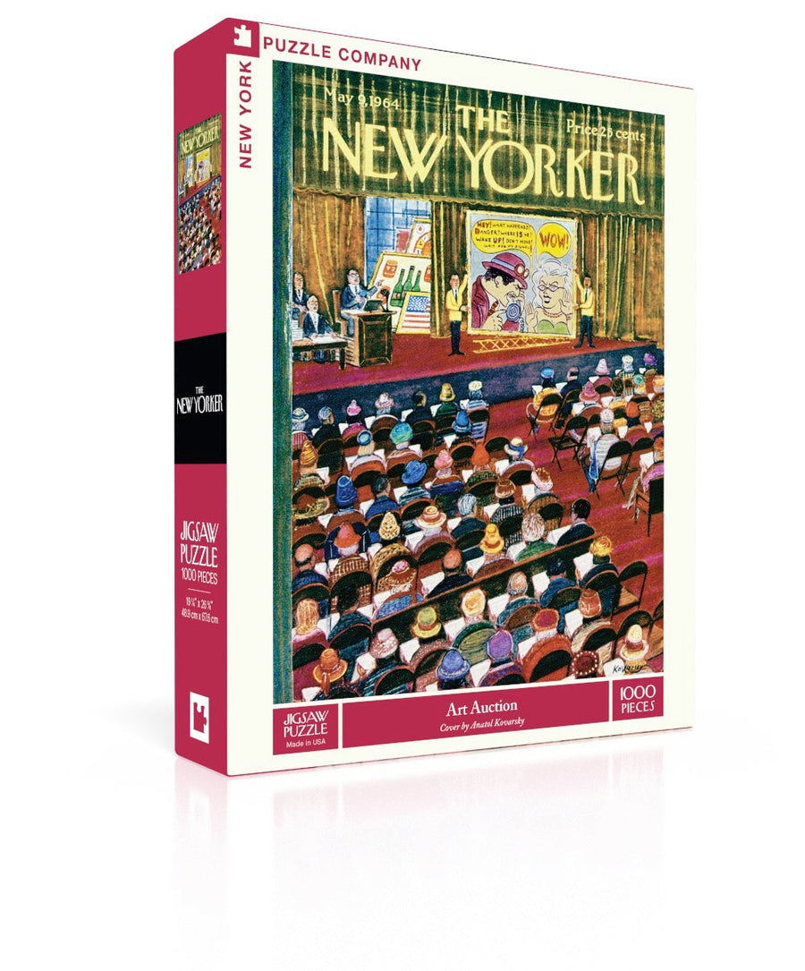 Art Auction puzzle box and illustrated design