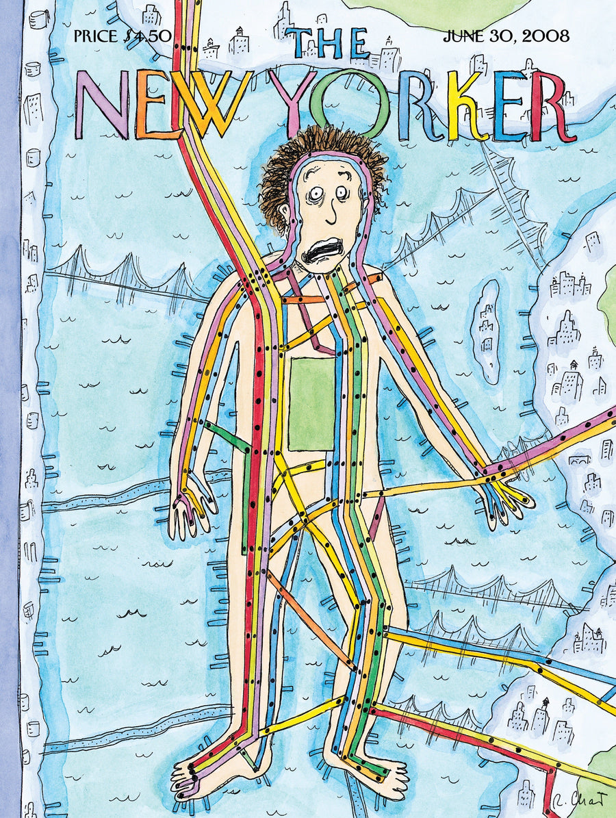 Illustrated Subway Man puzzle design
