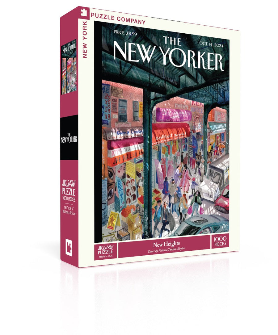 New Heights puzzle box and illustrated design