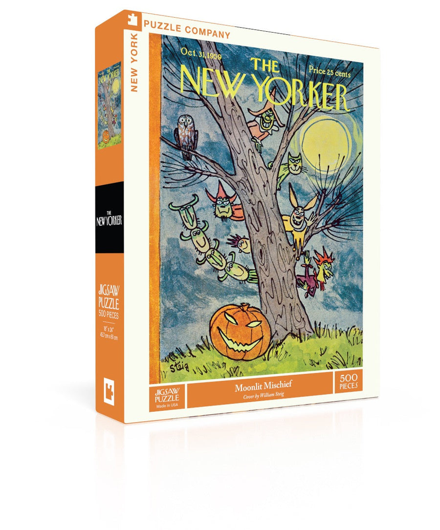 Moonlit Mischief puzzle box and illustrated design