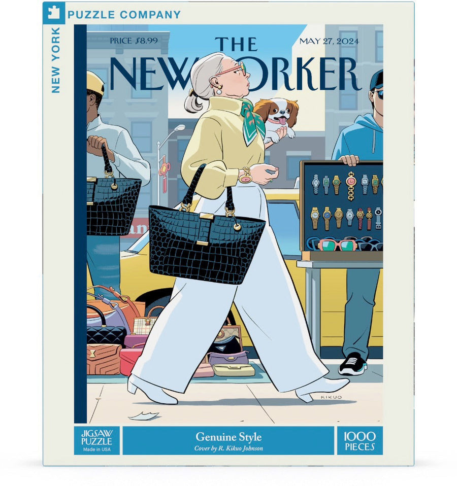 Packaging showing Genuine Style puzzle artwork