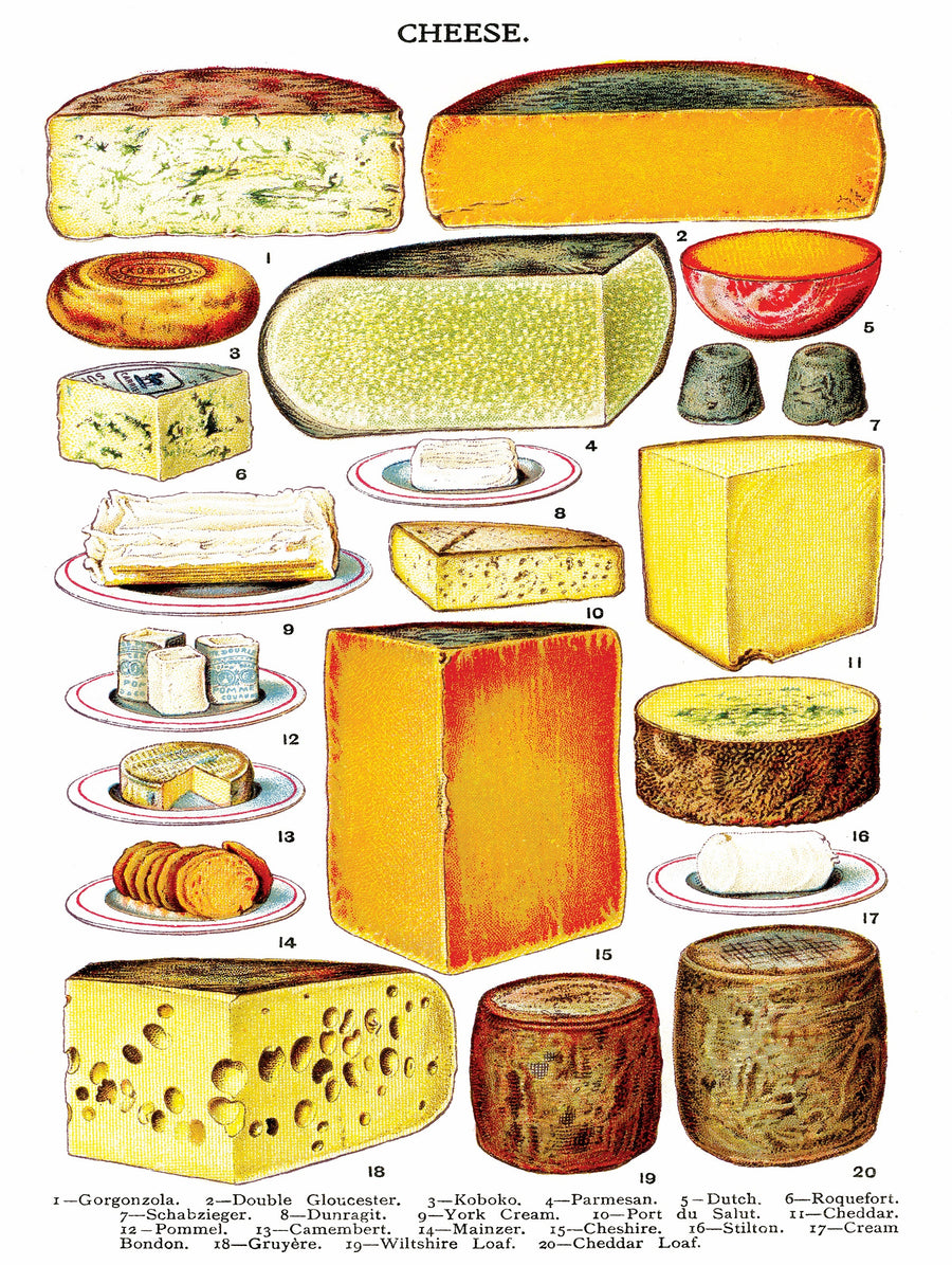 Illustrated Cheese puzzle design