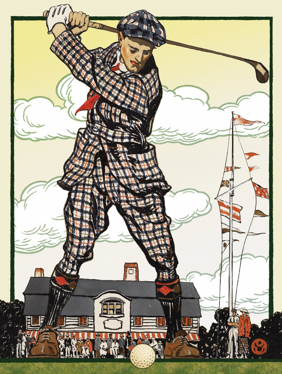 Illustrated Teeing up puzzle design