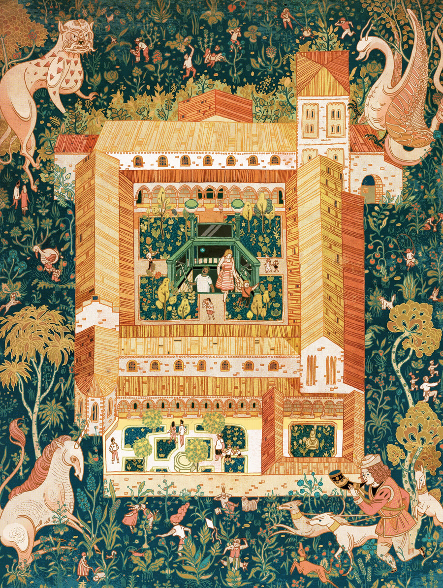 Illustrated The Cloisters puzzle design
