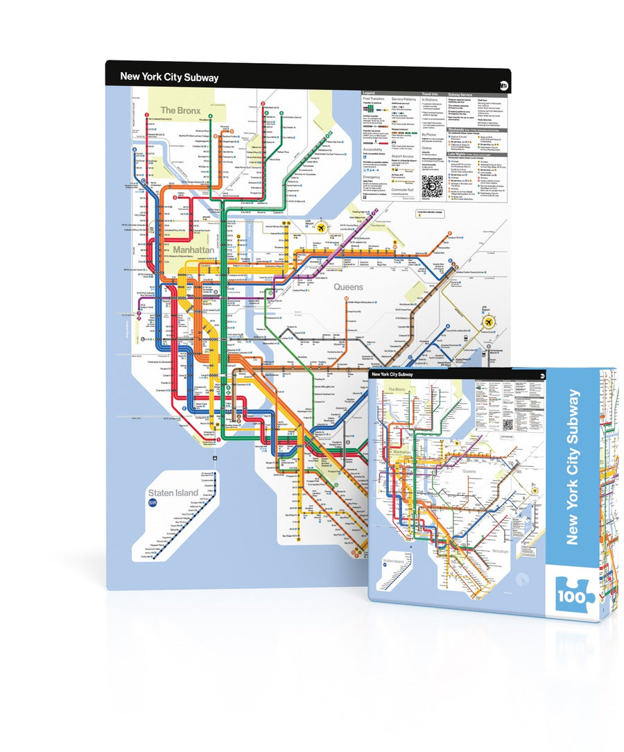 New York City Subway Mini puzzle box and illustrated design