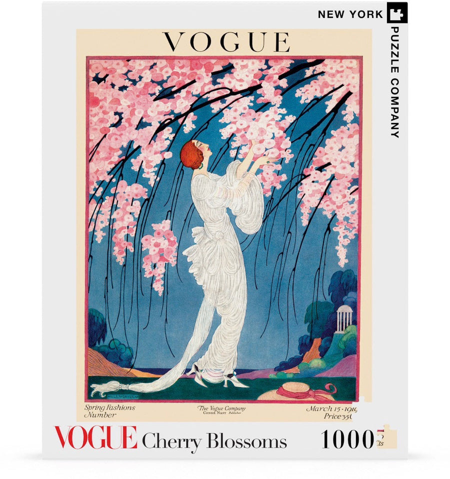 Packaging showing Cherry Blossoms puzzle artwork