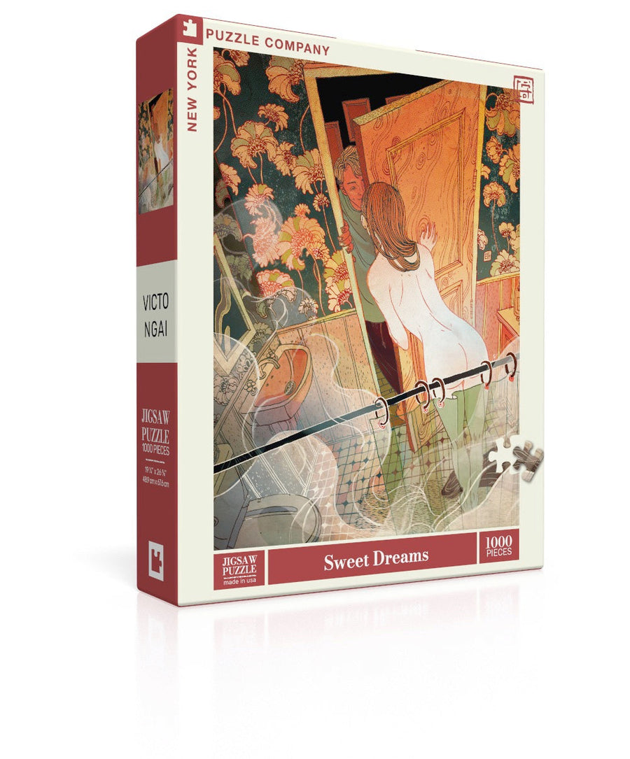 Sweet Dreams puzzle box and illustrated design