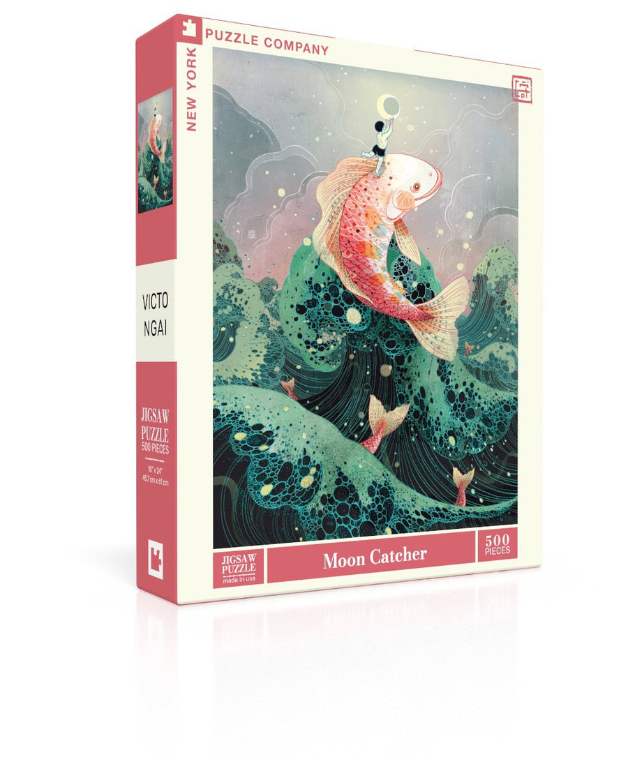 Moon Catcher puzzle box and illustrated design