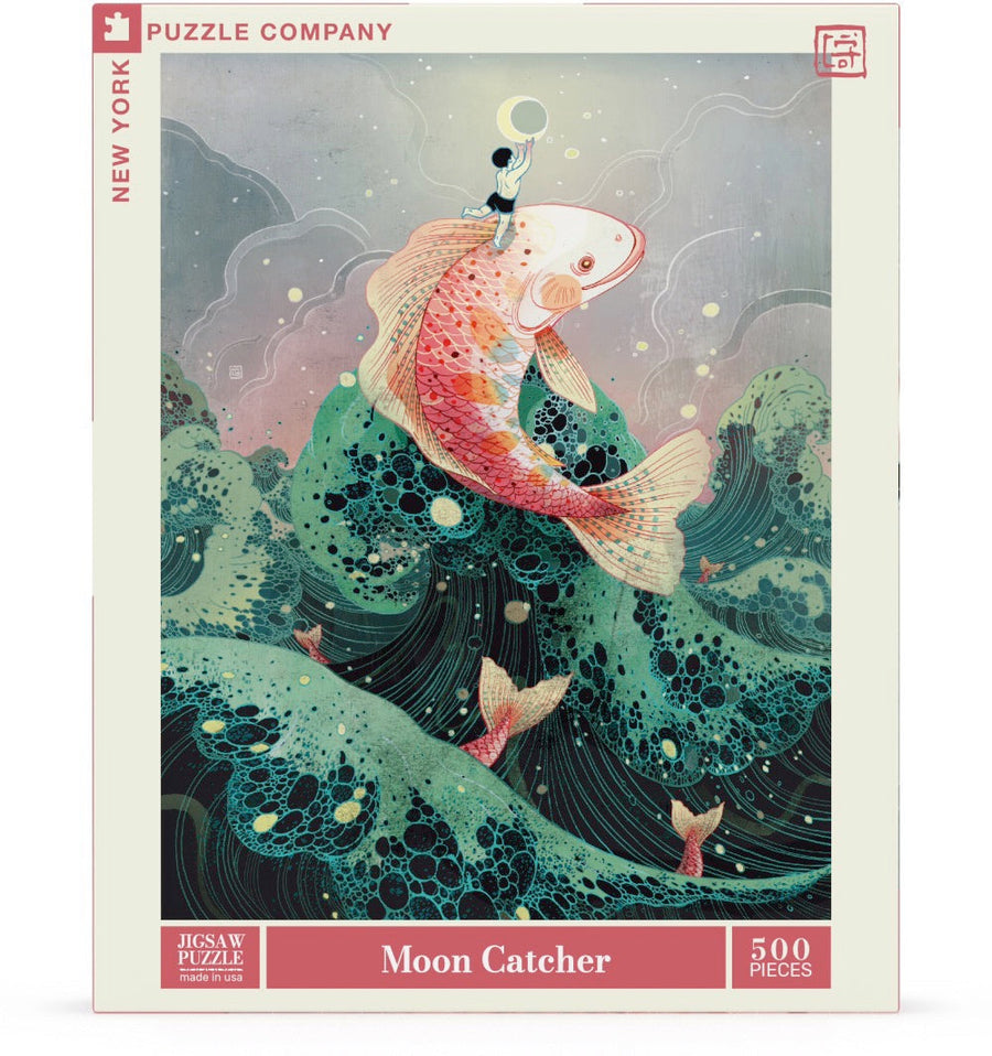 Packaging showing Moon Catcher puzzle artwork
