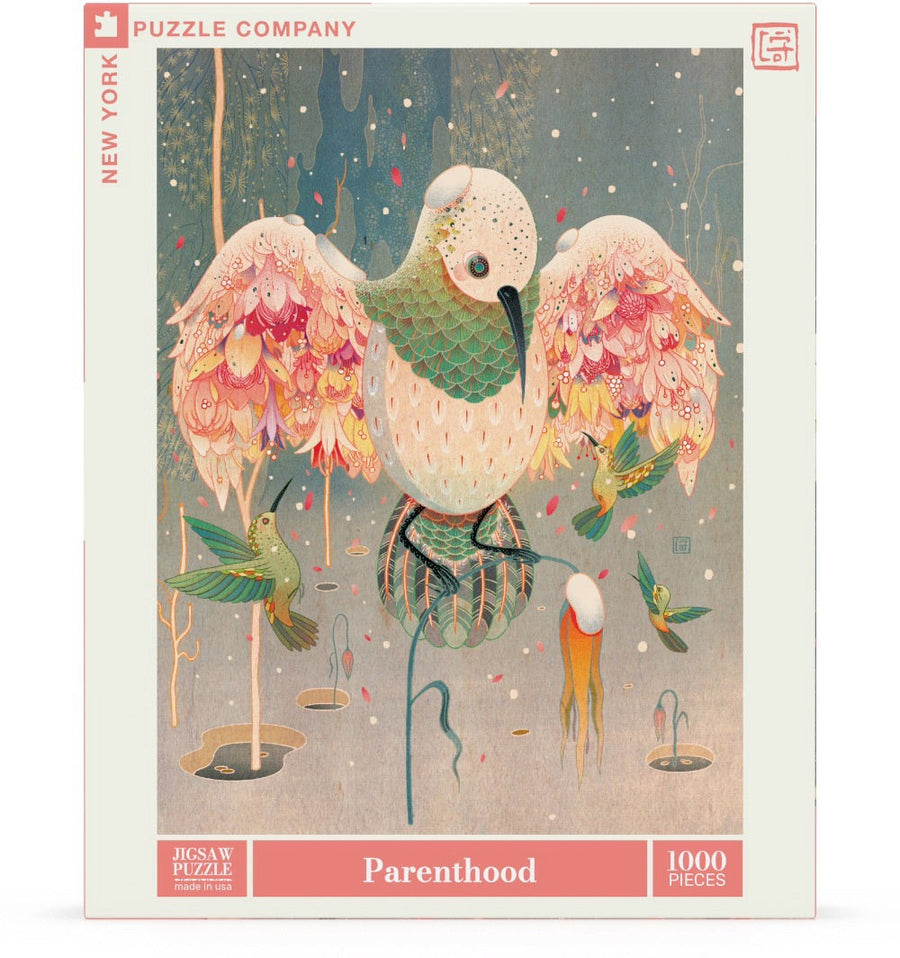 Packaging showing Parenthood puzzle artwork